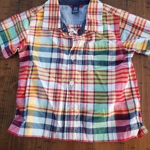 Baby Gap Short Sleeve Button Down shirt 12-18mo baby boy